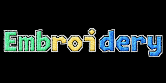 Embroidery chart output