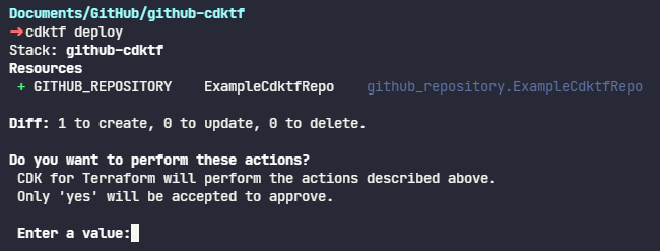 cdktf deploy