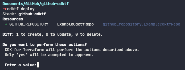 cdktf deploy